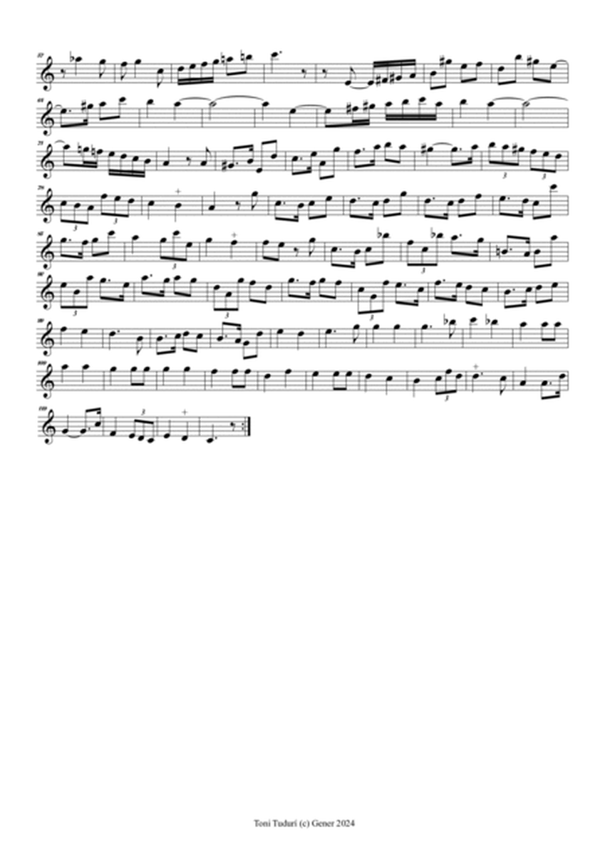String quartet nº10-Toni Tudurí (instr. of Domenico dall'Oglio violin Sonata Op1 nº7 in C Maj) image number null
