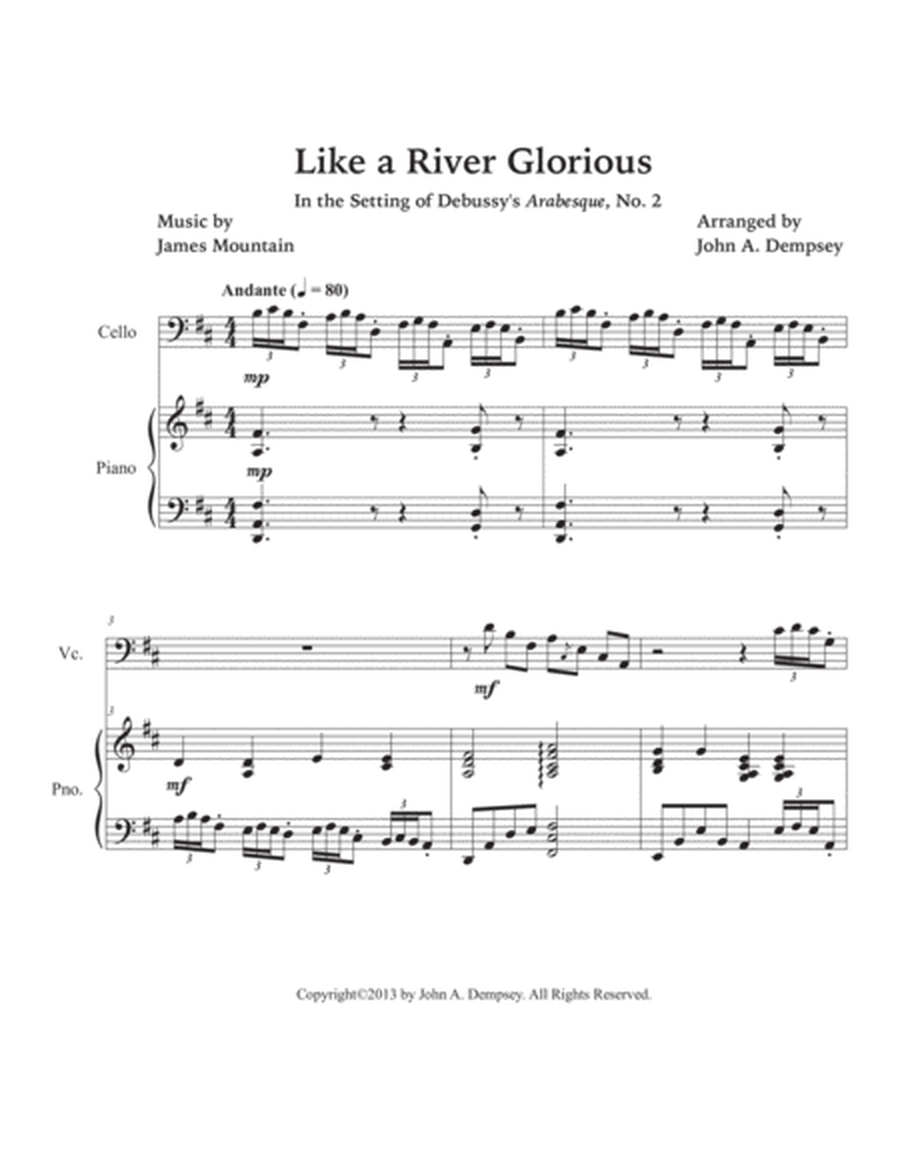 Like a River Glorious (Cello and Piano) image number null
