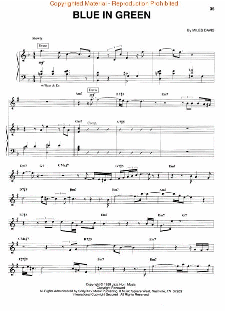 Miles Davis – Kind of Blue Tenor Saxophone scores gallery preview page 2