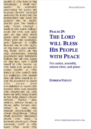 Psalm 29: The Lord will Bless his People with Peace