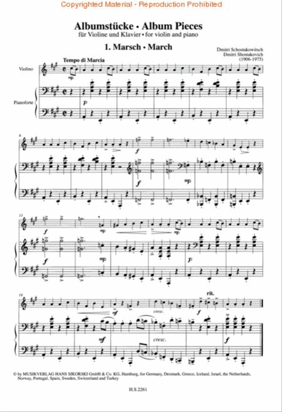 Album Pieces Violin Solo scores gallery preview page 2