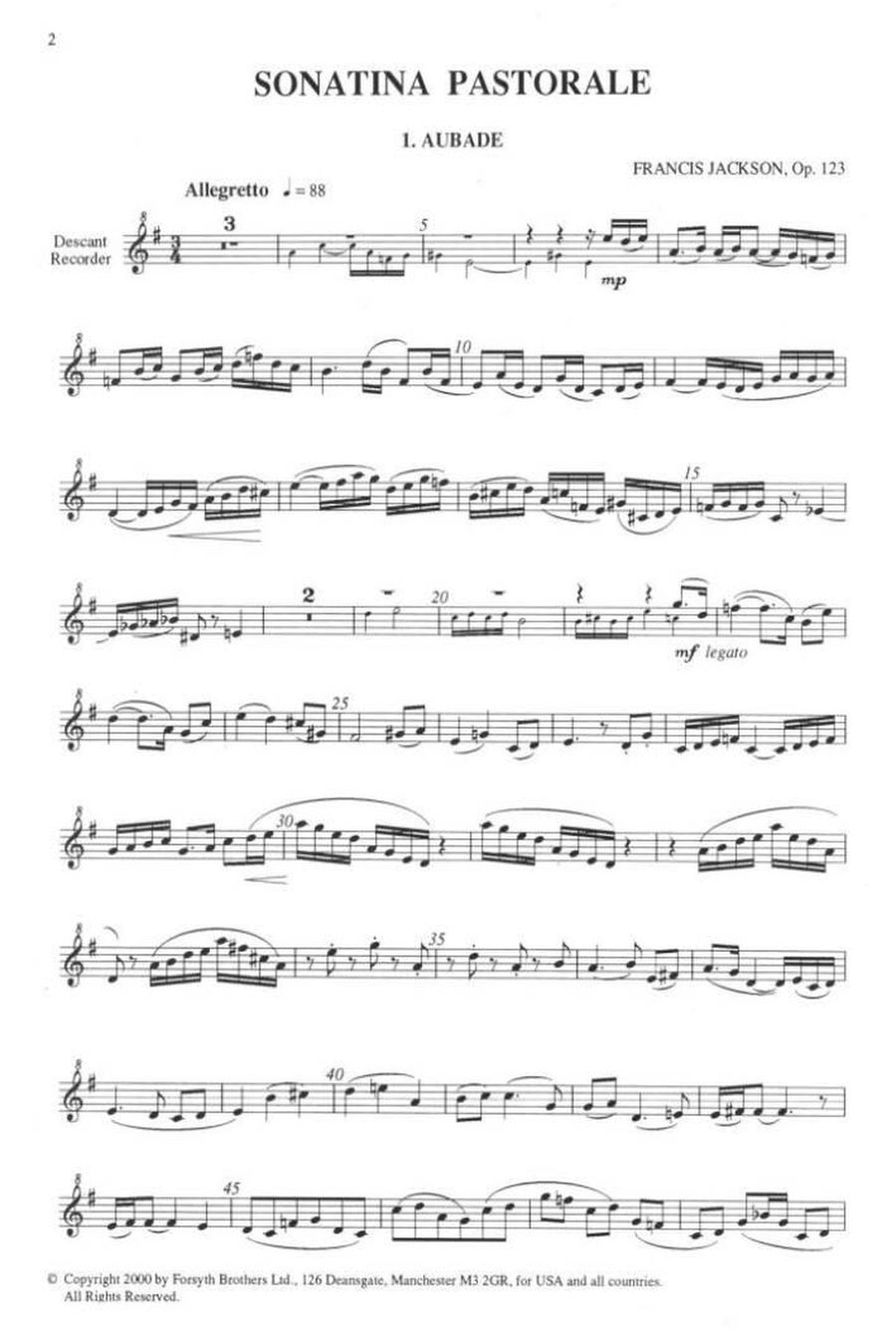 Sonatina Pastorale Op.123 Alto Recorder scores gallery preview page 2