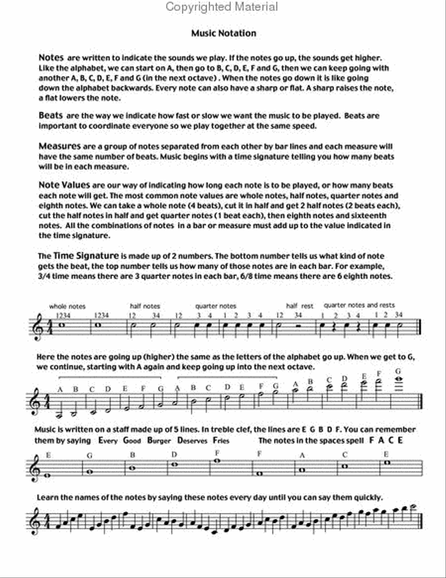 Oboe Method #1 for Beginners Oboe scores gallery preview page 5