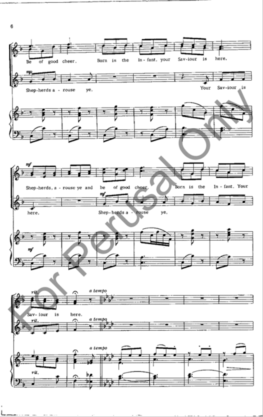 Your Savior Is Here Your Savior Is Here SSA scores gallery preview page 5