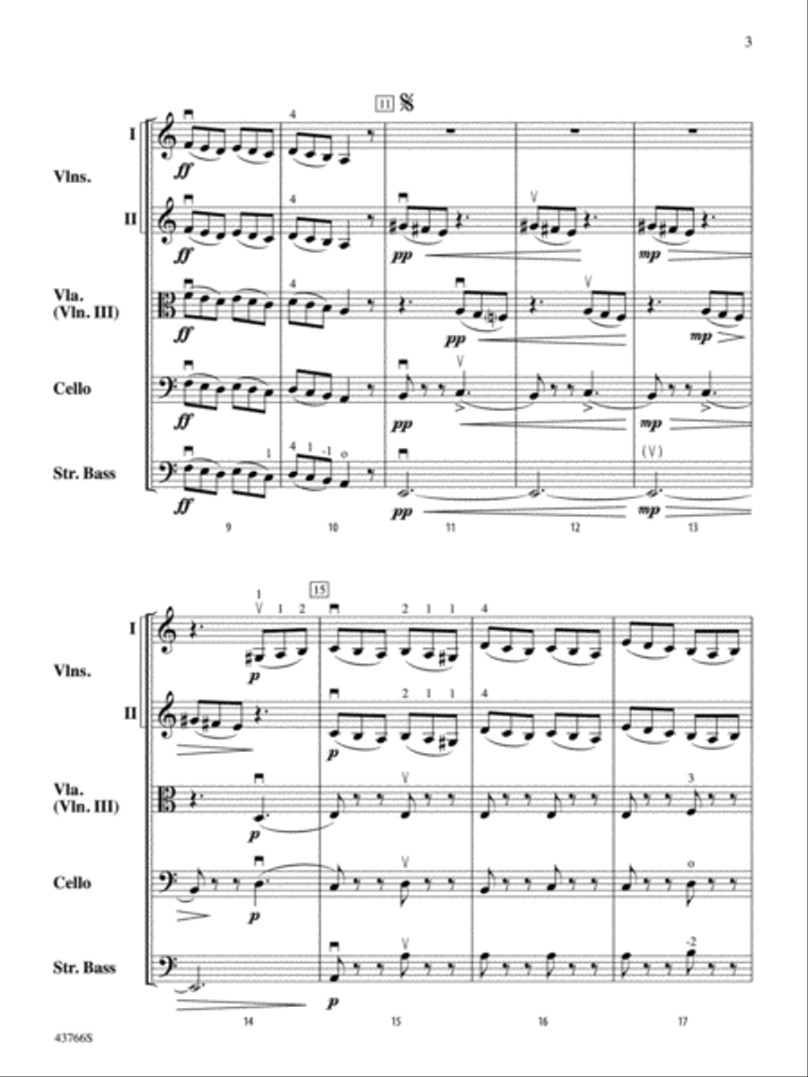 Alla Tarantella: Score Alla Tarantella: Score String Orchestra scores gallery preview page 3