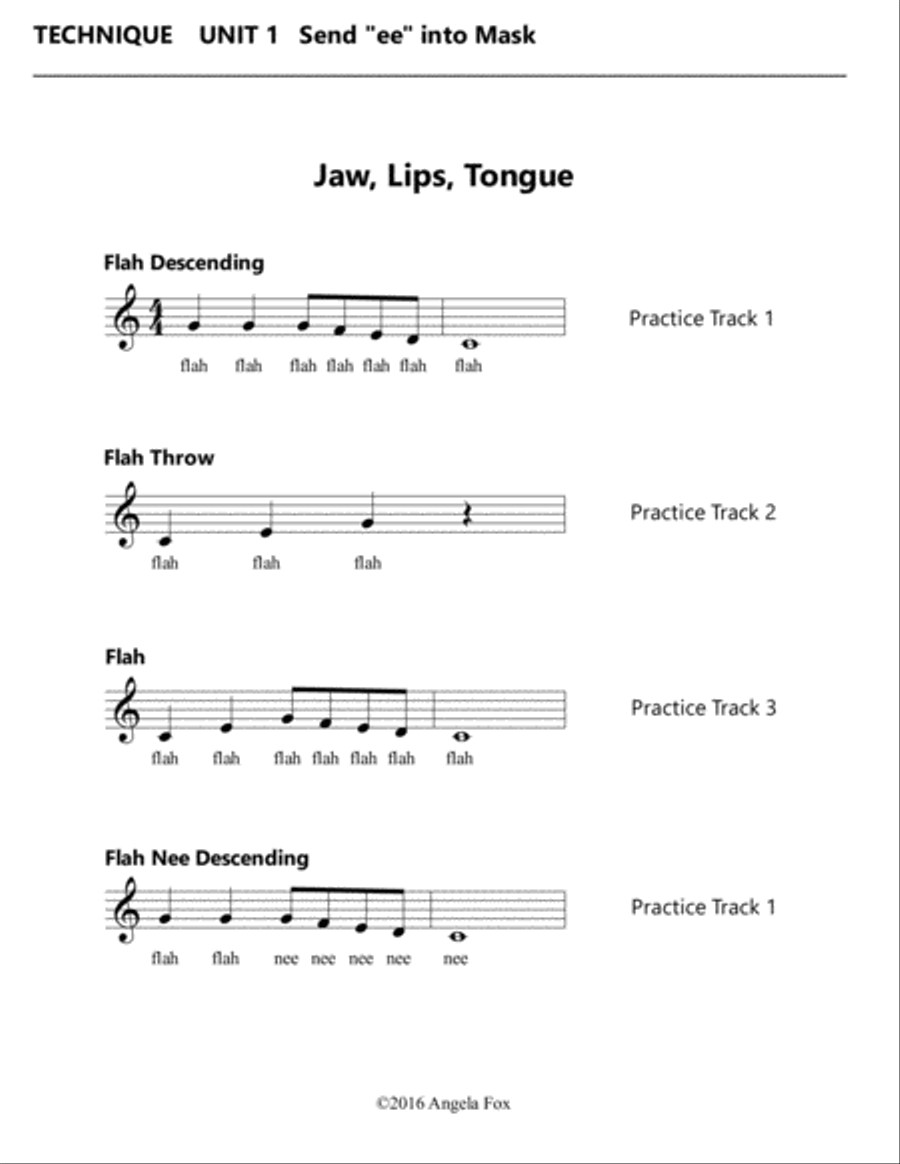 Healthy Vocal Development: Technique Exercises Level 2B Voice scores gallery preview page 3