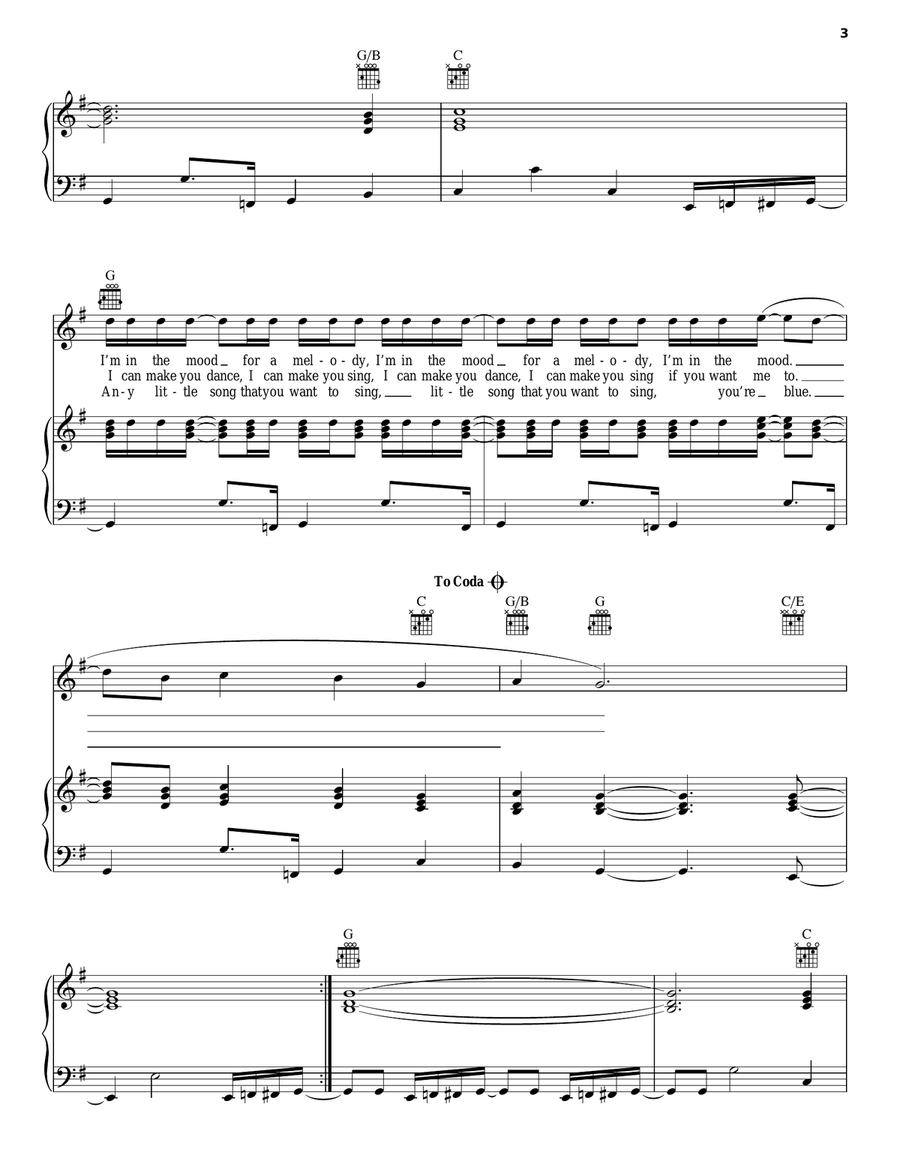 In The Mood In The Mood Piano, Vocal, Guitar scores gallery preview page 3