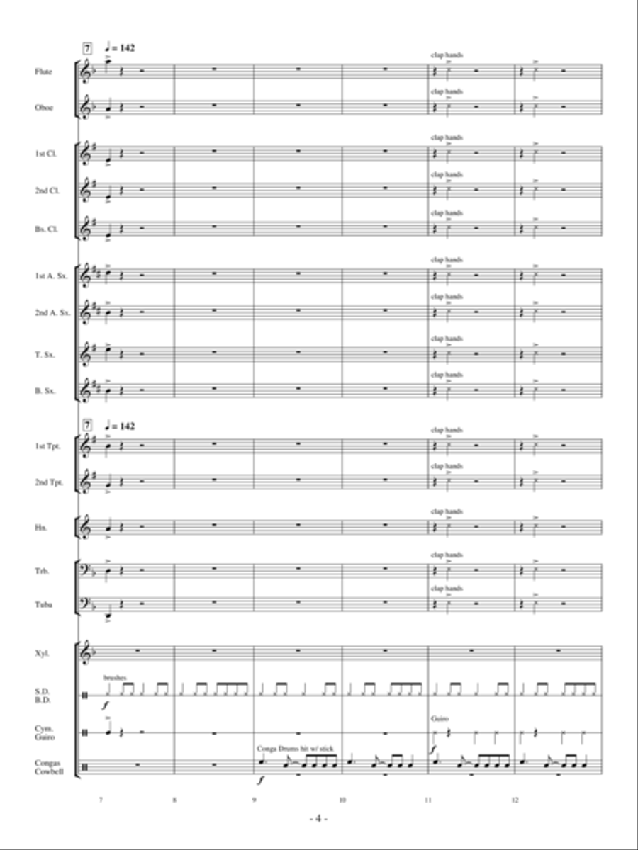 Conquista Concert Band scores gallery preview page 3