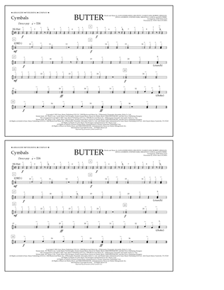 Butter (arr. Tom Wallace) - Cymbals