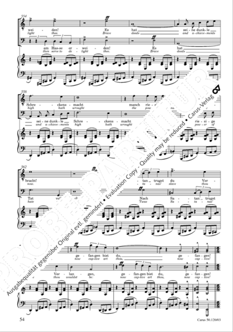Christoforus + Das Tochterlein des Jairus (Gesamtausgabe, Bd. 9) 4-Part scores gallery preview page 55