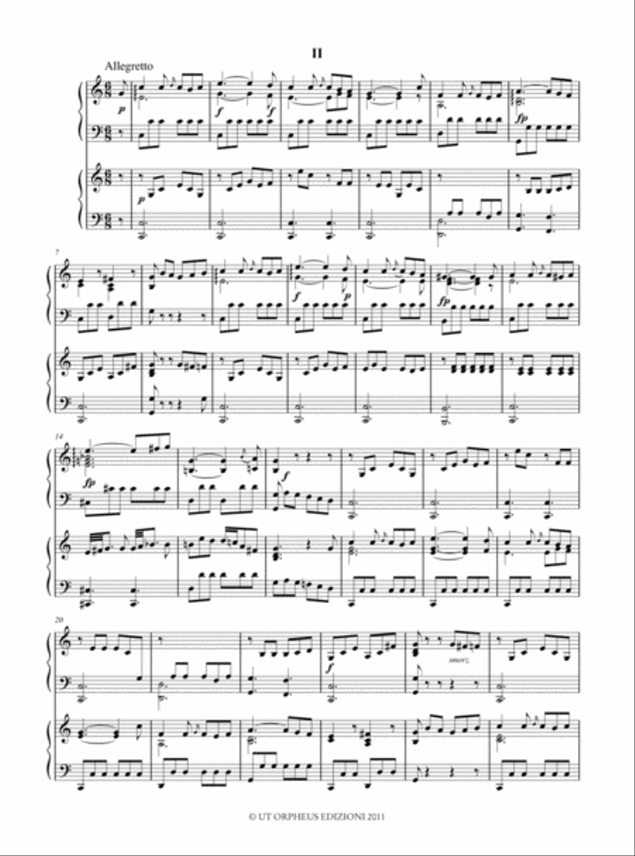 2 Duets Op. 7 on themes by Krumpholtz for Harp and Piano or 2 Harps Harp scores gallery preview page 3