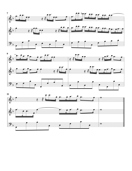 Trio sonata Op.1, no.6 RV 62 (Arrangement for 3 recorders (AAB))