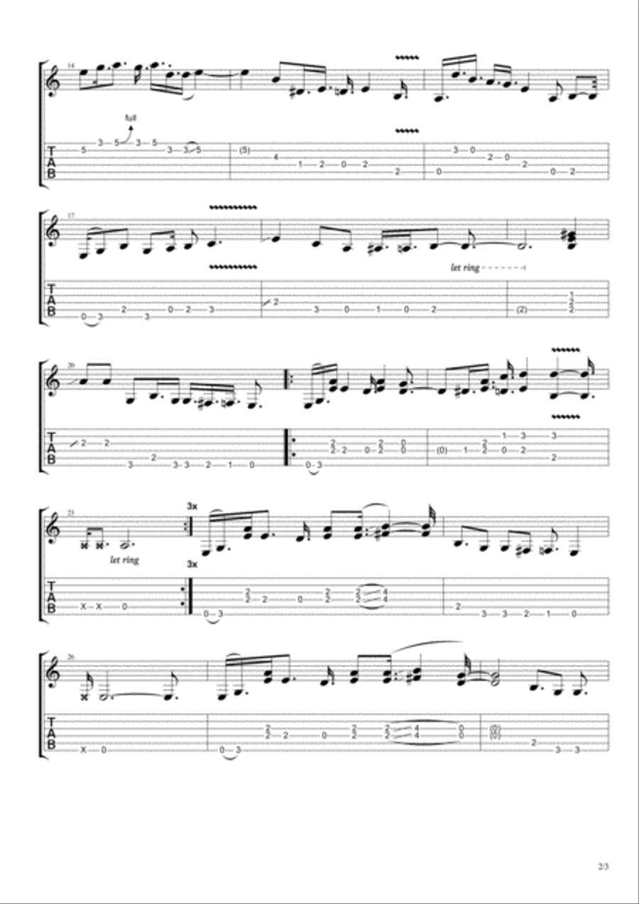 The Murder Came Easy Guitar scores gallery preview page 2