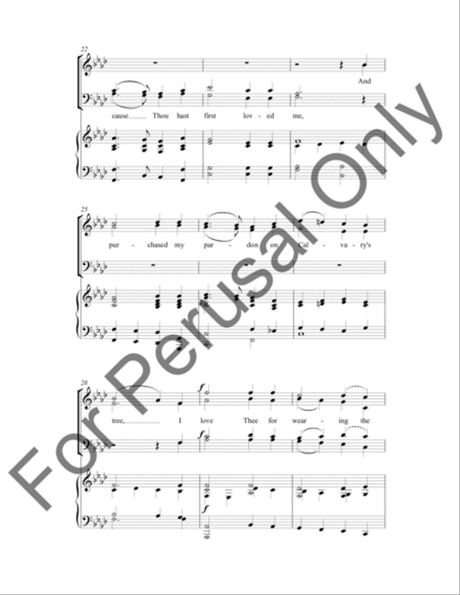 My Jesus, I Love Thee (Choral Score) 4-Part scores gallery preview page 4