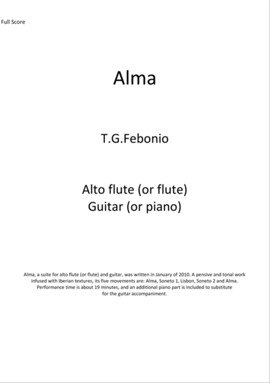 Alma Flute scores gallery preview page 1