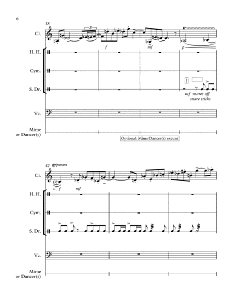 Dance of the Wind-Up Toys Percussion Ensemble scores gallery preview page 6