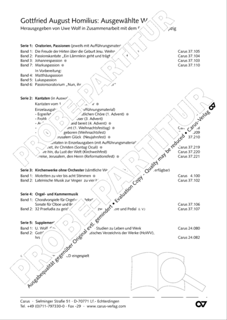 Fahre hin, du Lust der Welt Tenor Voice scores gallery preview page 26