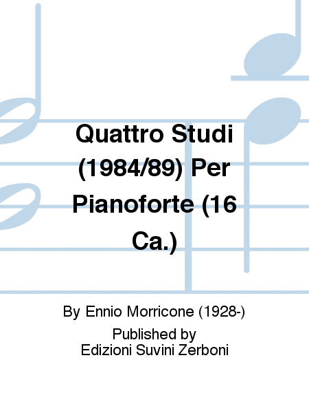 Quattro Studi (1984/89) Per Pianoforte (16 Ca.)
