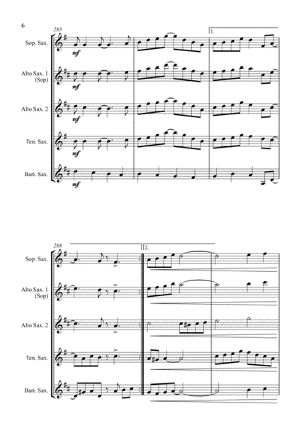 O Christmas Tree (O Tannenbaum) - Jazz Carol for Saxophone Quartet image number null