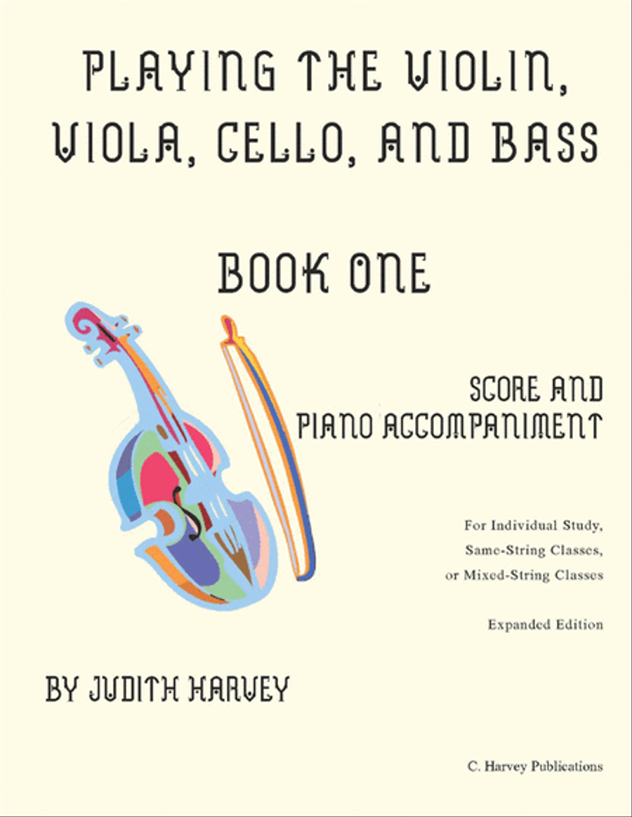 Playing the Violin, Viola, Cello, and Bass Book One Score and Piano Accompaniment Cello scores gallery preview page 1