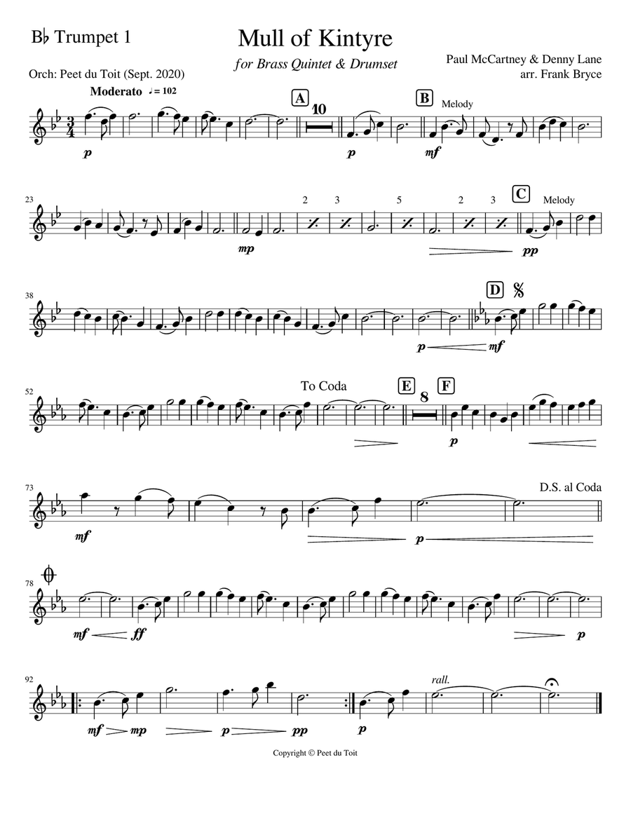 Mull Of Kintyre Small Ensemble scores gallery preview page 6