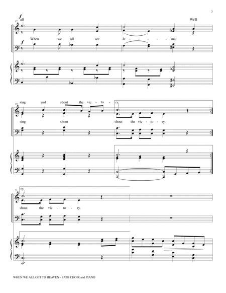 GOSPEL CHOIR, Vol. One - 5 Gospel Favorites for SATB Choir & Piano (Includes Score & Parts) image number null