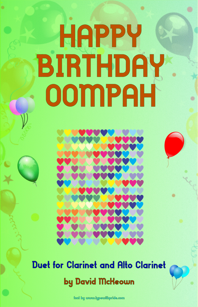 Happy Birthday Oompah, for Clarinet and Alto Clarinet Duet