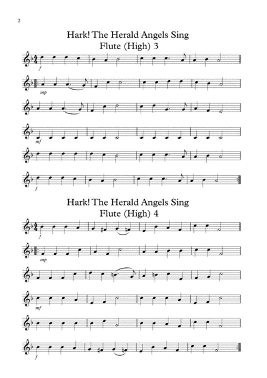 Hark! The Herald Angels Sing Full Orchestra scores gallery preview page 5