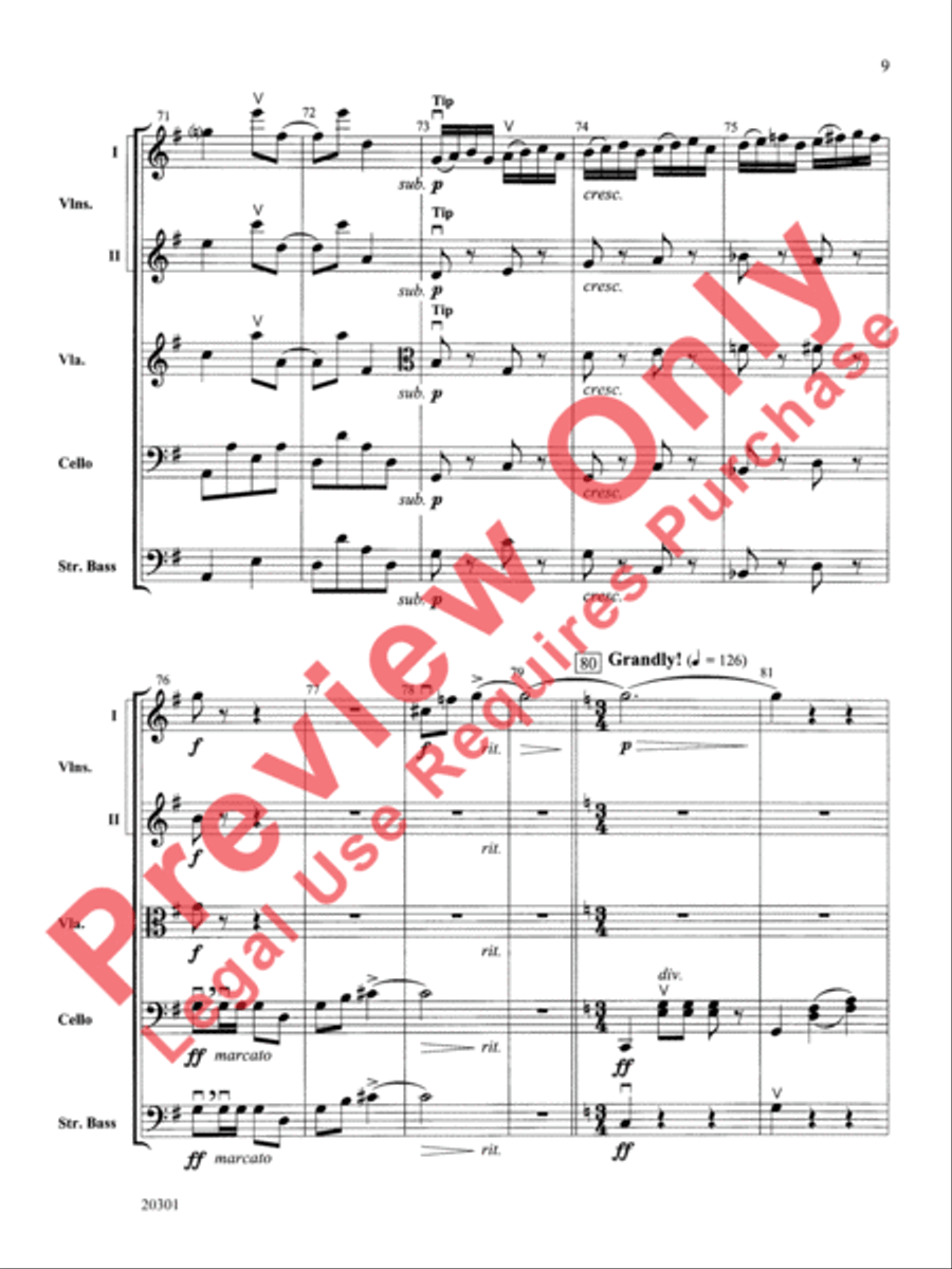 Acrobats Acrobats String Orchestra scores gallery preview page 10