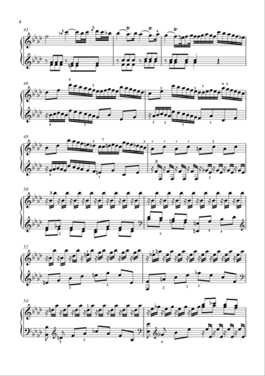 Haydn-Piano Sonata in A♭ major, Hob.XVI.46(Piano solo) Small Ensemble scores gallery preview page 5