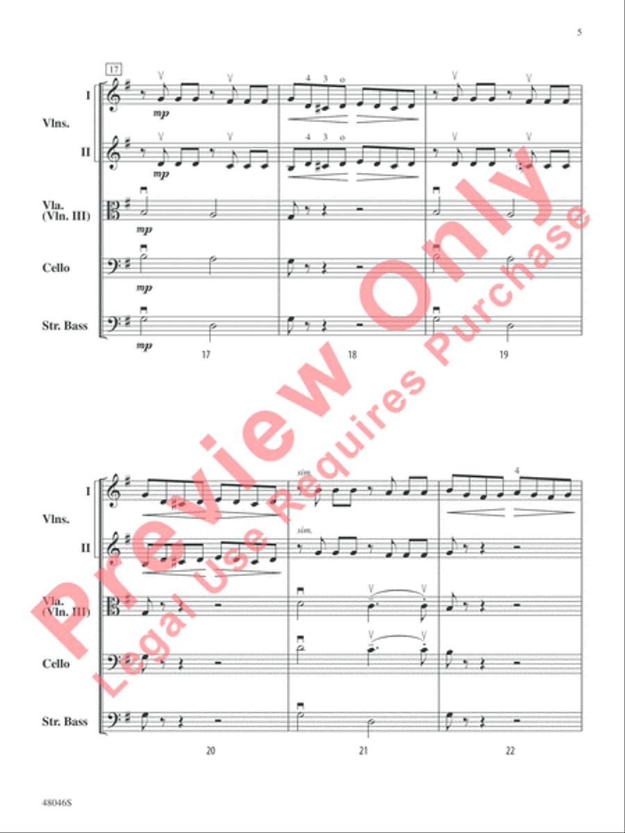 Mozart and Company String Orchestra scores gallery preview page 6