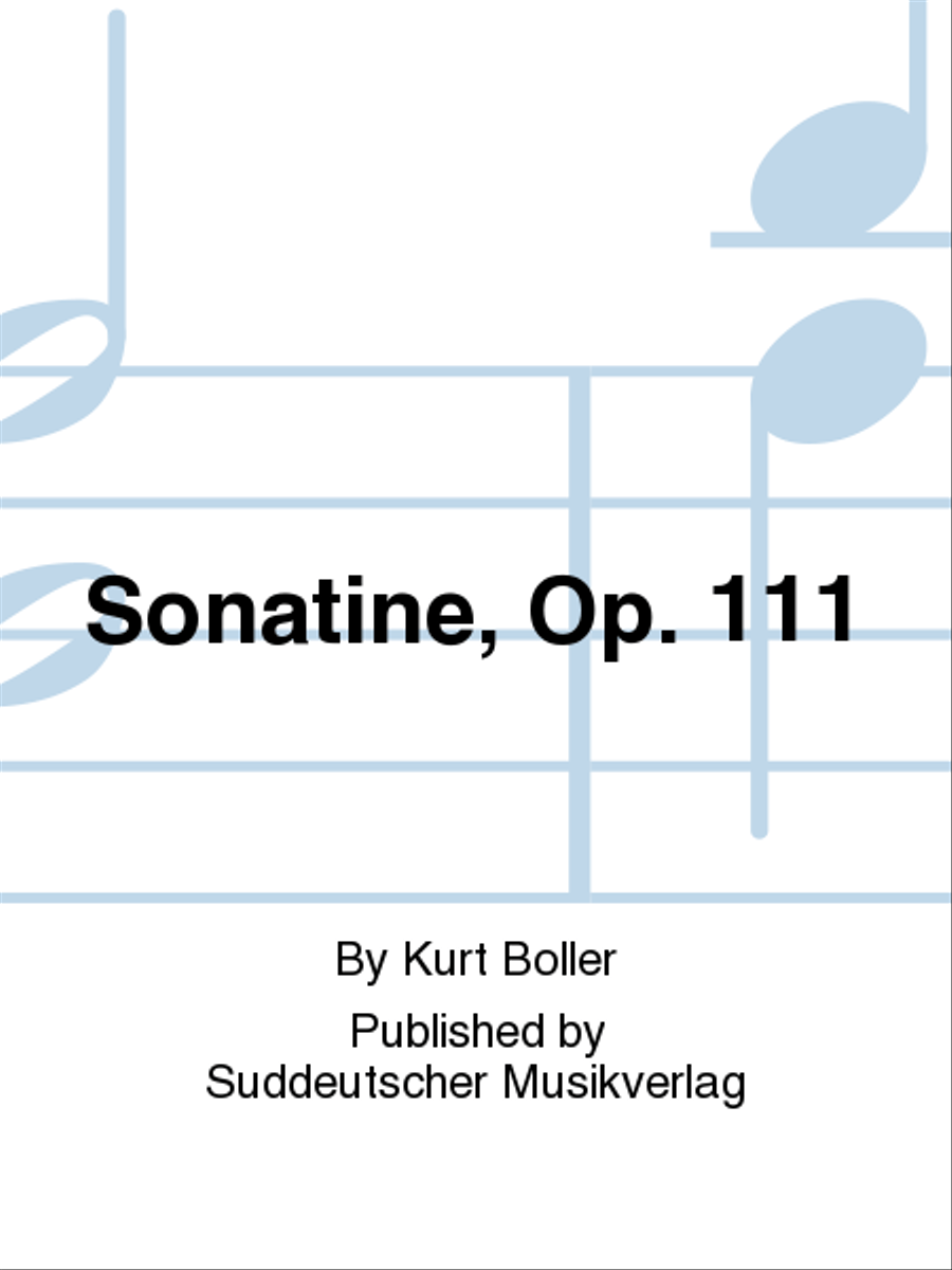 Sonatine, op. 111 Sonatine, op. 111 Flute Solo scores gallery preview page 1