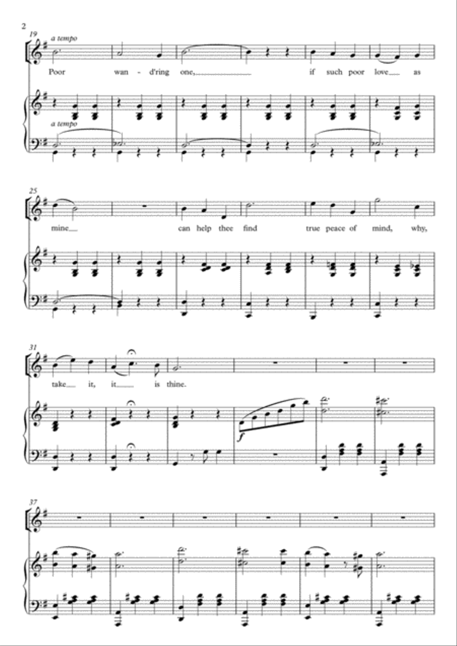 Poor Wand'ring One - The Pirates of Penzance (G Major) Soprano Voice scores gallery preview page 3