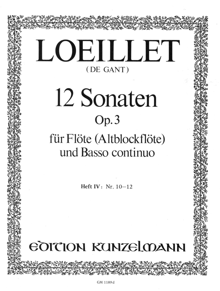 Sonatas 10-12 Flute Solo scores gallery preview page 1