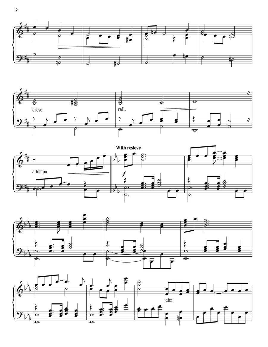 Think Of Me (from The Phantom Of The Opera) Piano Solo scores gallery preview page 2