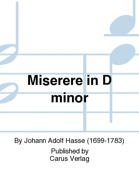 Miserere in d (Miserere in D minor) (Miserere en re mineur)