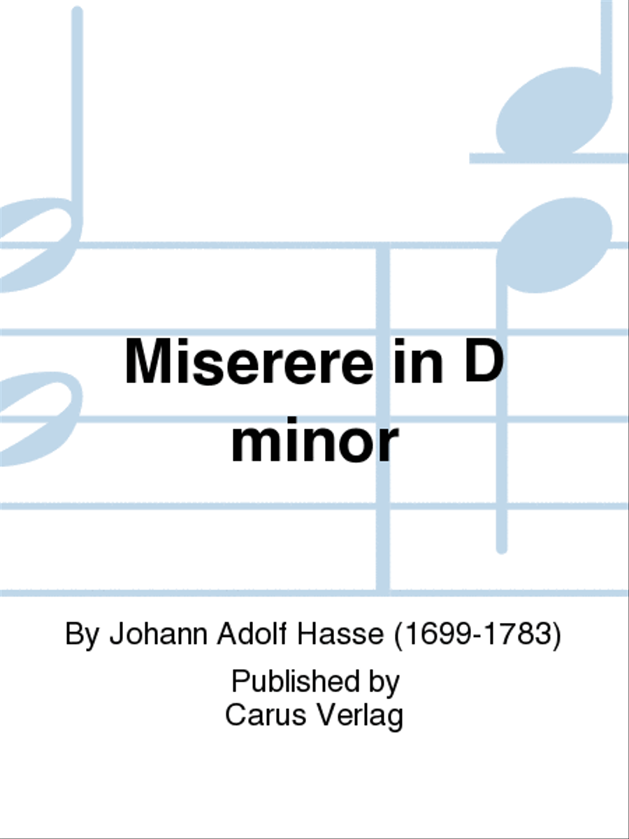 Miserere in D minor Double Bass scores gallery preview page 1