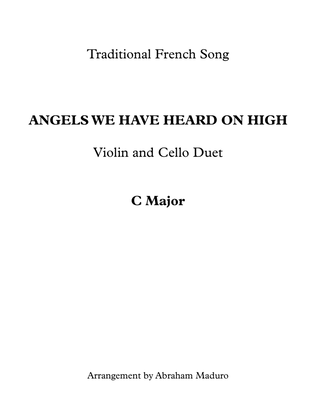 Book cover for Angels We Have Heard On High Violin and Cello Duet