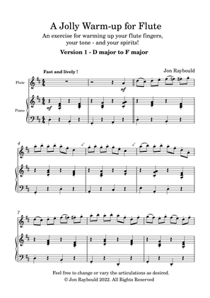 Book cover for A Jolly Warm-up for Flute