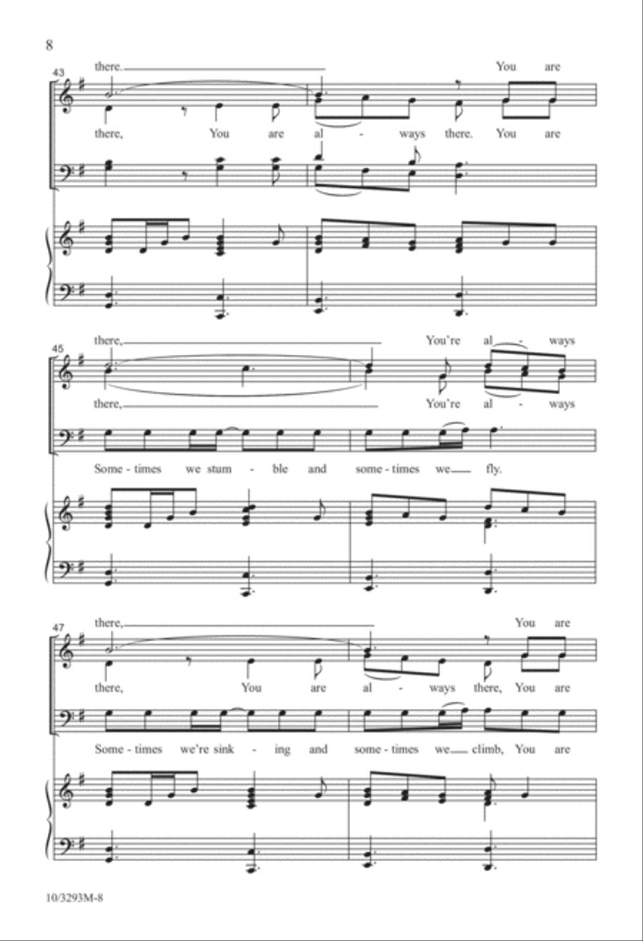 You're Always There 4-Part scores gallery preview page 8