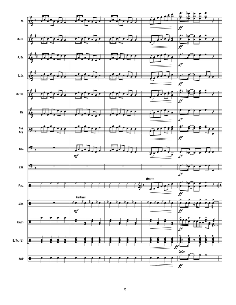 Cotton Eye Joe Cotton Eye Joe Marching Band scores gallery preview page 3