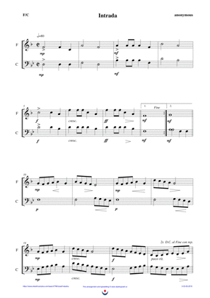 Intrada (easy brass duet Nb. 2 - F/C)