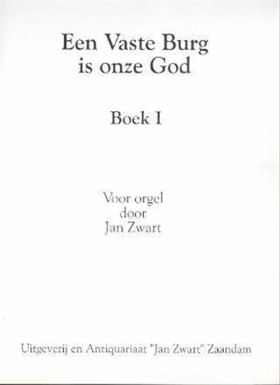 Boek 01 Een Vaste Burg is onze God Organ scores gallery preview page 1