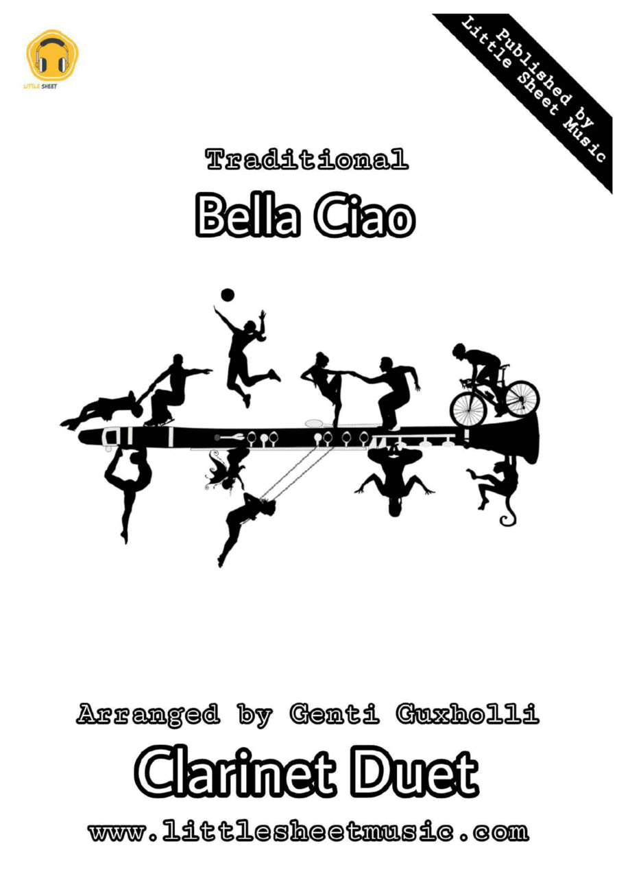 Bella Ciao Clarinet Duet scores gallery preview page 1