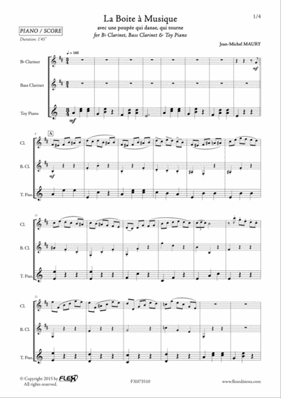 La Boite a Musique B-Flat Clarinet scores gallery preview page 2