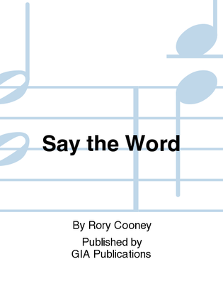 Book cover for Say the Word