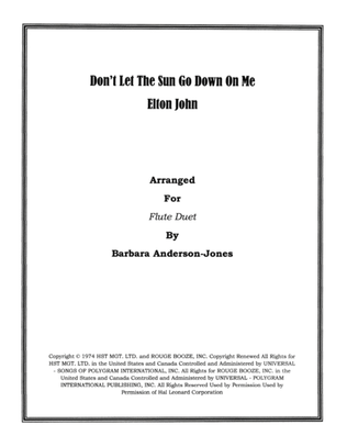 Book cover for Don't Let The Sun Go Down On Me