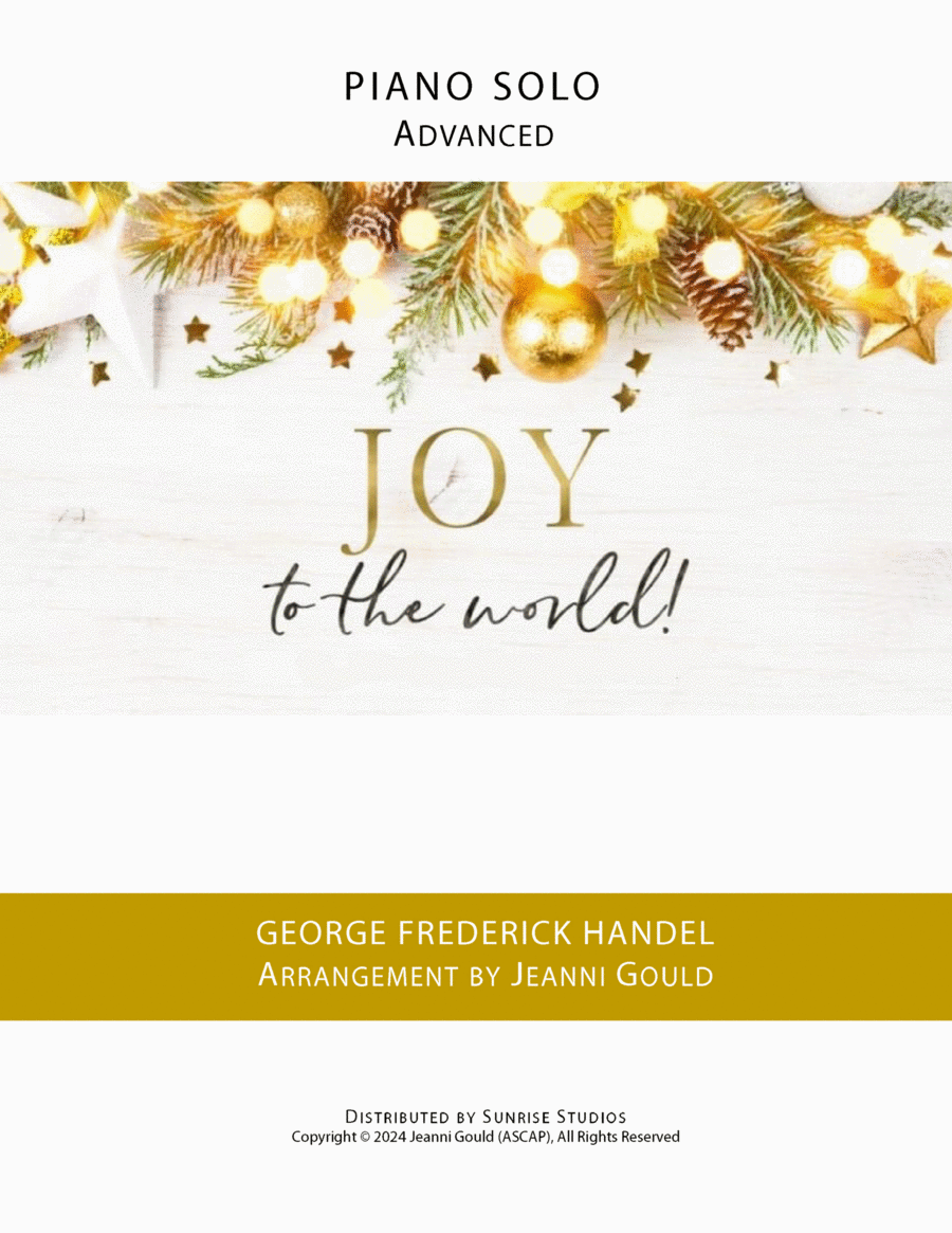 Joy to the World PIANO SOLO Piano Solo scores gallery preview page 1