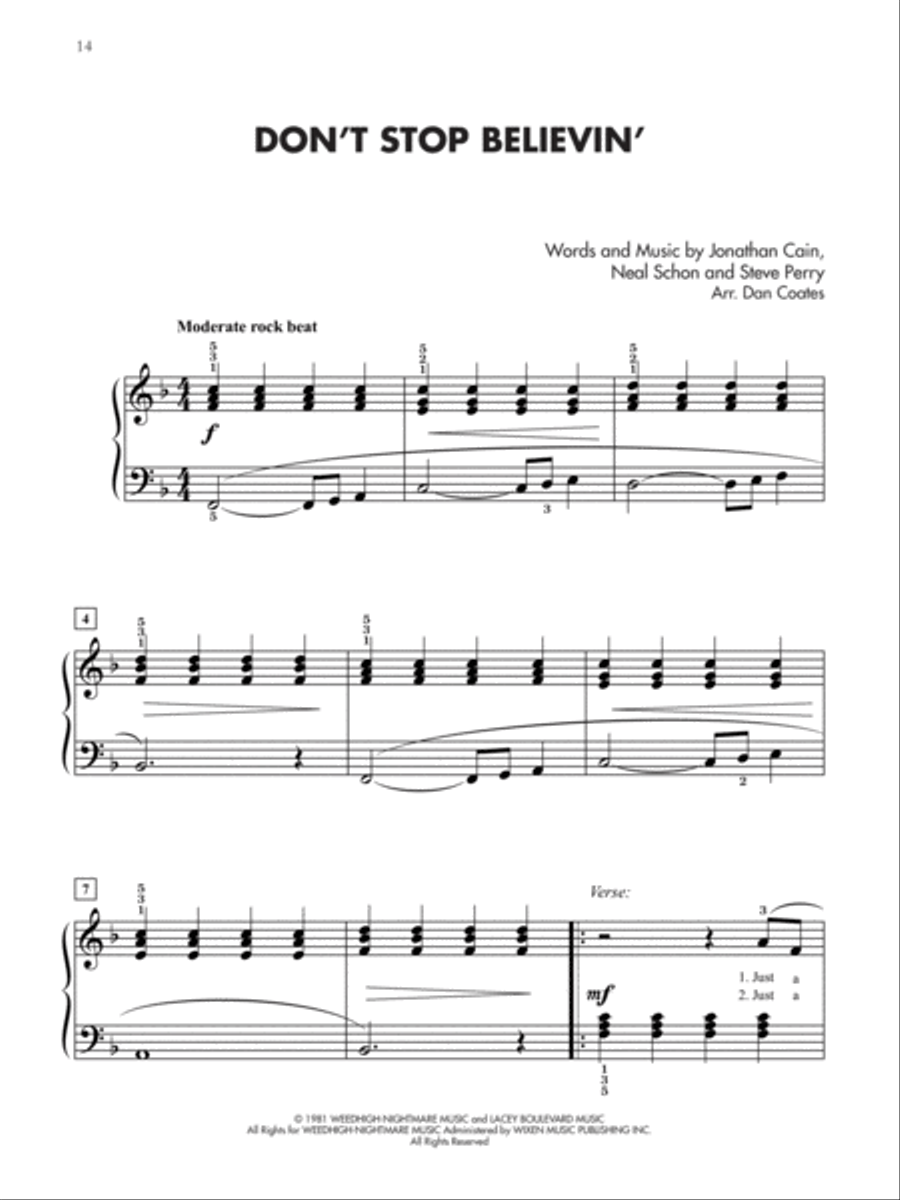 Classic Rock Hits for Teens 1-3 (Value Pack) Piano Solo scores gallery preview page 4