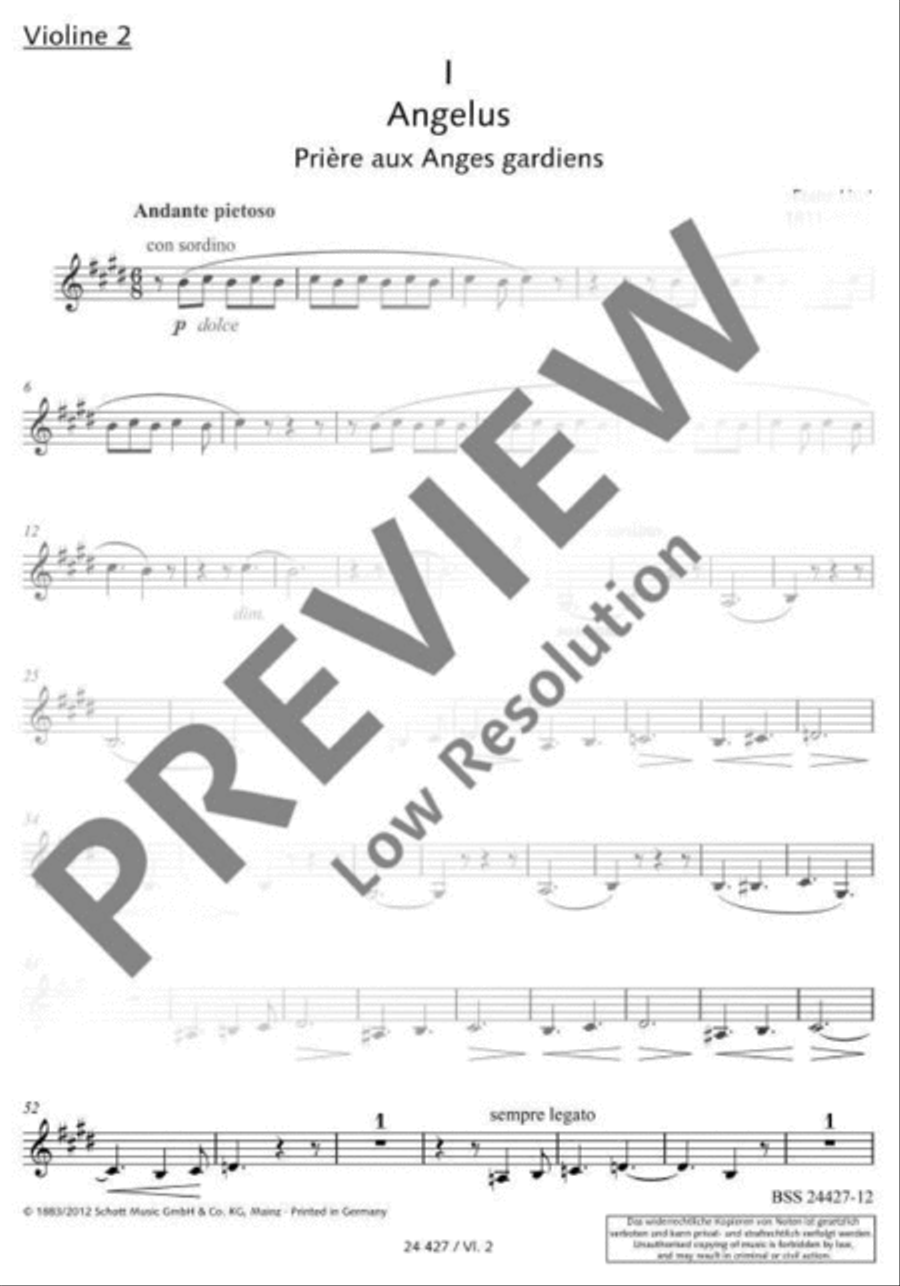 Angelus! Violin scores gallery preview page 2